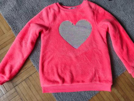 H&m růžový svetr přeměňovací 134/140, h&m,134