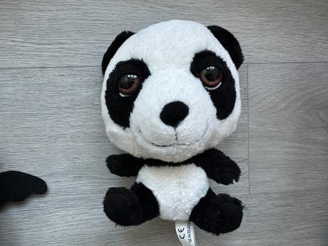 Plyšová panda, plyšový netopýr jak vycvičit , 2 ks, 
