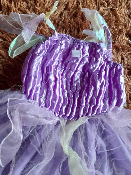 Kostým víla fialková šaty,