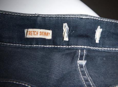 Džíny skinny trhané - vel.m-l, m