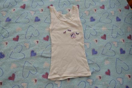 Bavlněné tílko s výšivkou, vel 92/98, 92