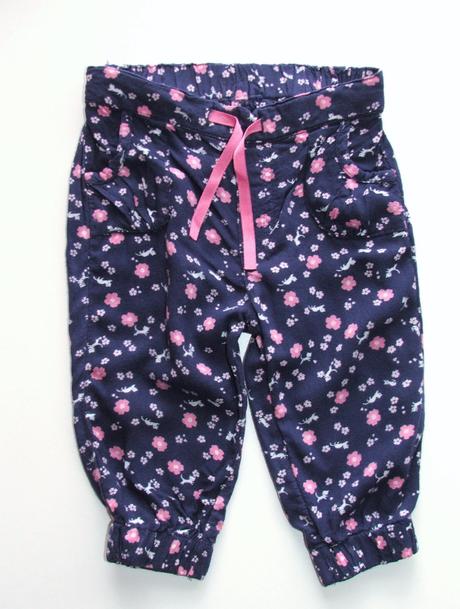 K483 lehké dívčí kalhoty vel. 74, mothercare,74