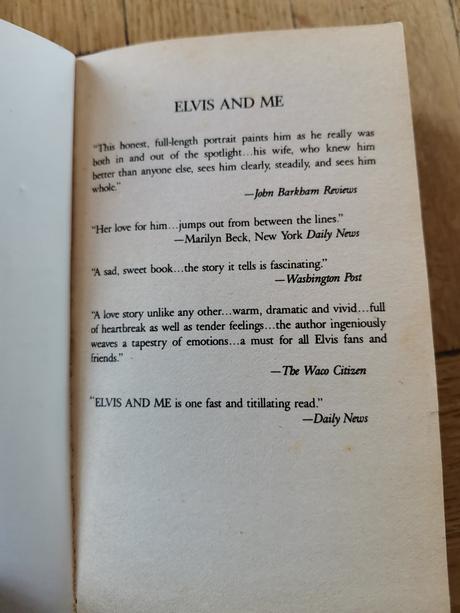 Kniha elvis a já elvis and me, 