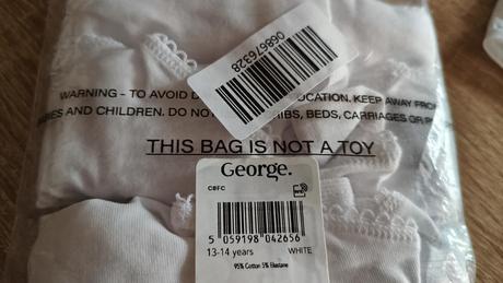 Croptop/ lambádová podprsenka dívčí 5x 158-164, george,158 / 164