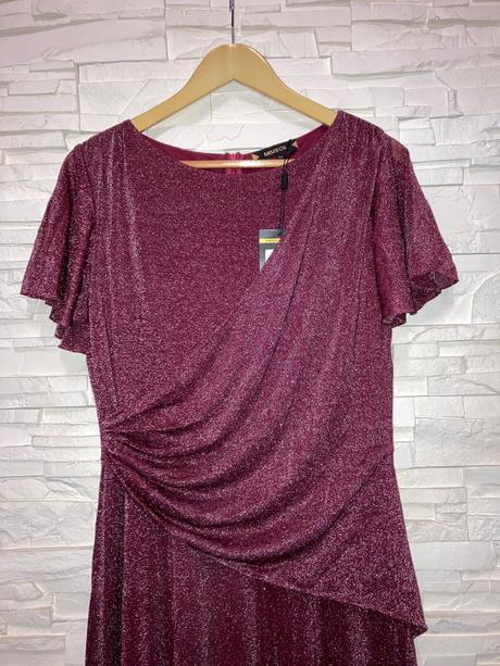 Dlouhé třpytivé plesové / společenské šaty, xl