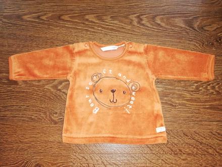 Mikina s medvědem, h&m,68