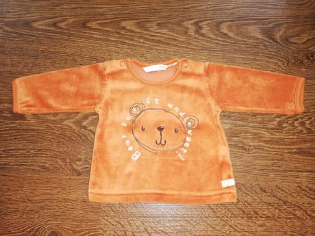 Mikina s medvědem, h&m,68