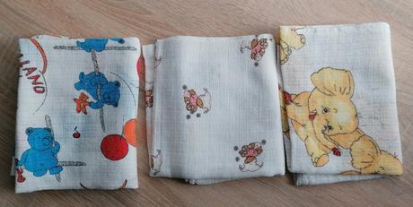 Bavlněné pleny s potiskem,