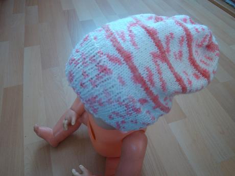 Čepice jarní/podzimní pro děvčata - ručně pletená, 104