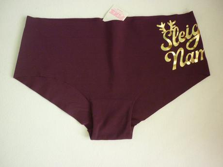 Vínové kalhotky pink victorias secret, victoria's secret,xs