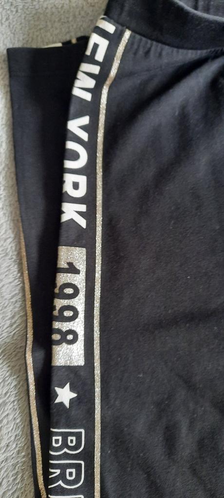 2x legíny/tepláky s nápisy - cena za 2 ks, c&a,176