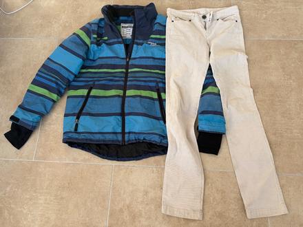 Zimni bunda a kalhoty 158, 158