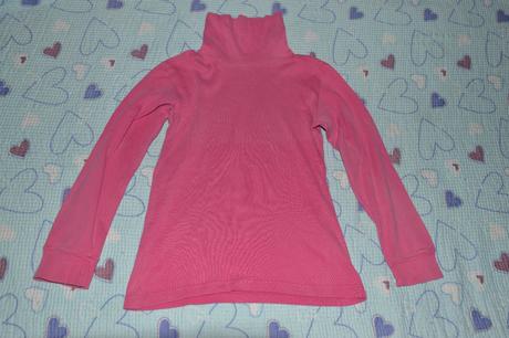 Růžový bavlněný rolák roláček, 134