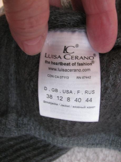 Mohérová šedá svetříková halenka luisa cerano, 38