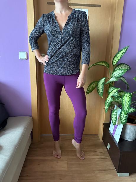 Halenka s 3/4 rukávem, h&m,36