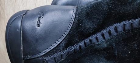 Nádherné kožené kozačky zn. clarks vel. 34, clarks,34