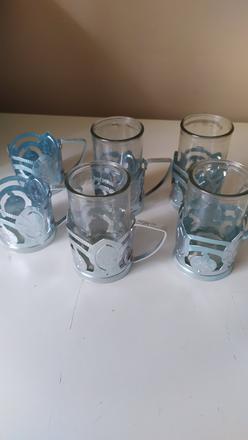 Sklenky na kávu 4ks výška 11cm, 