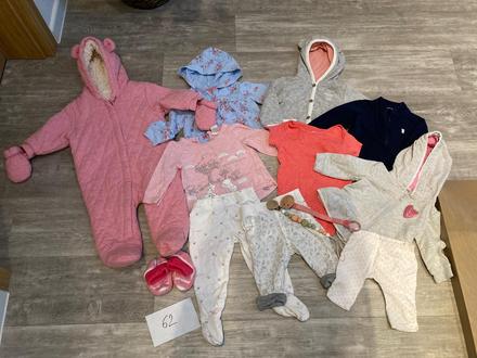 Mix oblečení holcicka 62, 50–62