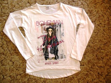 Bílé bavlněné triko, 146