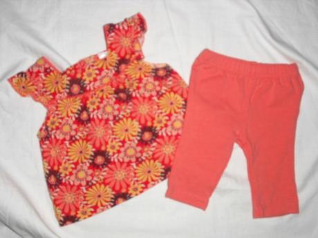 Krásný letní komplet tuničky a legín, f&f,56