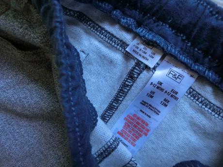 Souprava na kluka -triko s proužky + modré kalhoty, f&f,74