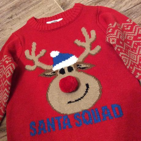 Nádherný vánoční svetr se sobem, 98