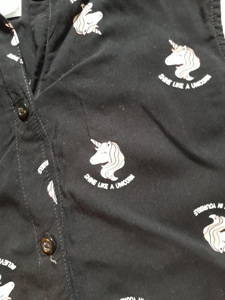 Halenka košile s unicorny 134/140, c&a,134