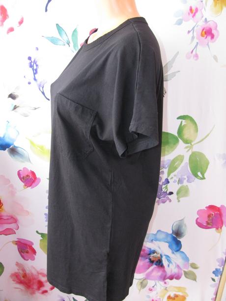 Černé prodloužené dámské tričko basic, basics,40