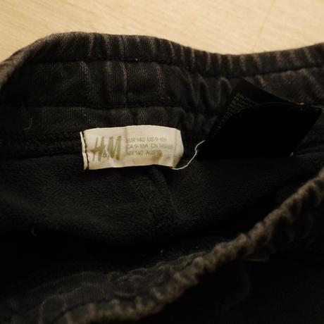 Cerne kalhoty v pase do gumy 140 h&m dzinovy vzhle, h&m,140