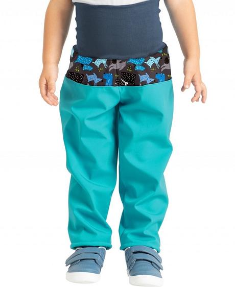 Softshellové kalhoty unuo s fleecem dětské, unuo,92 / 98