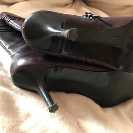 Bordo-vinove kozene kozacky 36, 36