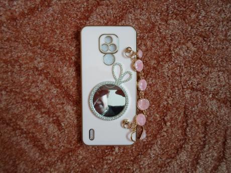 Růžový kryt na telefon moto e7,