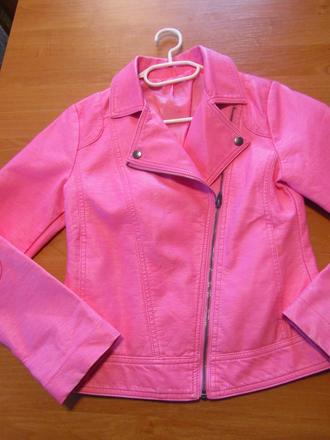 Dívčí kožanková bunda vel 164, 164