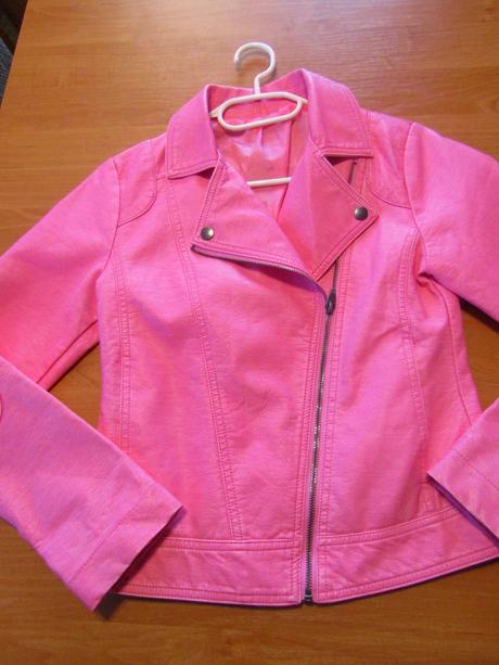 Dívčí kožanková bunda vel 164, 164