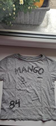 Šedé tričko, mango,110