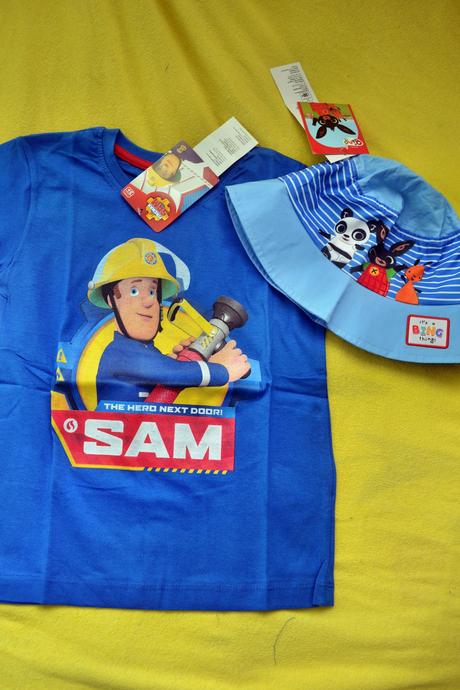 Letní tričko požárník sam,v.116,klobouk, setino,116