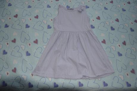 Fialkové letní slabé bavlněné šaty, terranova,128