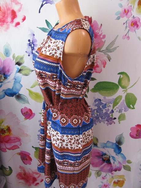 Dámské lehké barevné letní šaty-peacocks, 40