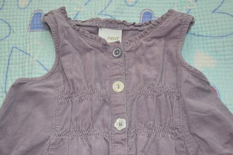 Fialové šaty s kanýry, next,98