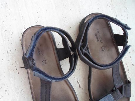 Modré boty sandály kožené, lasocki,35