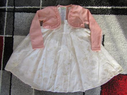 Lehké letní šaty zn.h & m vel.110+bolerko kiky&kok, h&m,110