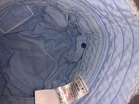 Světle modrý chlapecký klobouk england, vel. 3y, next,98