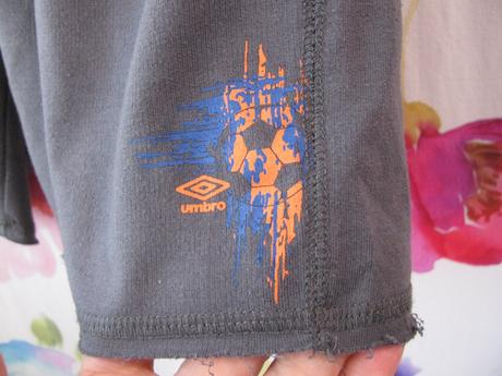 Dětské šedé teplákové šortky umbro, umbro,164
