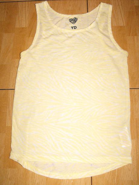 Žltý transparentný top young dimension - nenosený, topomini,152