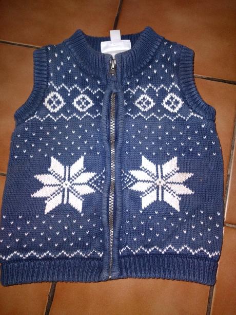 Klučičí jarní, podzimní vesta vzor vel. 86 - 92, 86