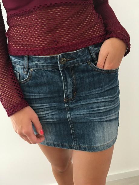 Riflová minisukně, vel. m, m