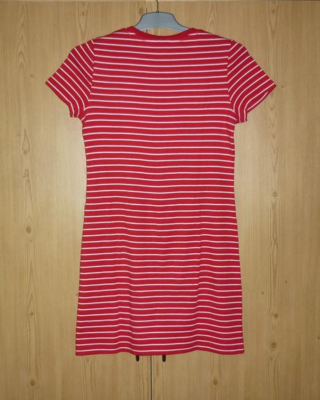 Červeno - bílé dámské tričkové šaty tommy hilfiger, tommy hilfiger,s