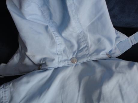 Slabší zimní či přechodová bunda s kapucí, vel. 74, 74