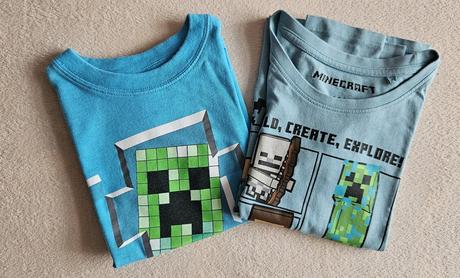 2x chlapecké tričko minecraft, vel.122, 122