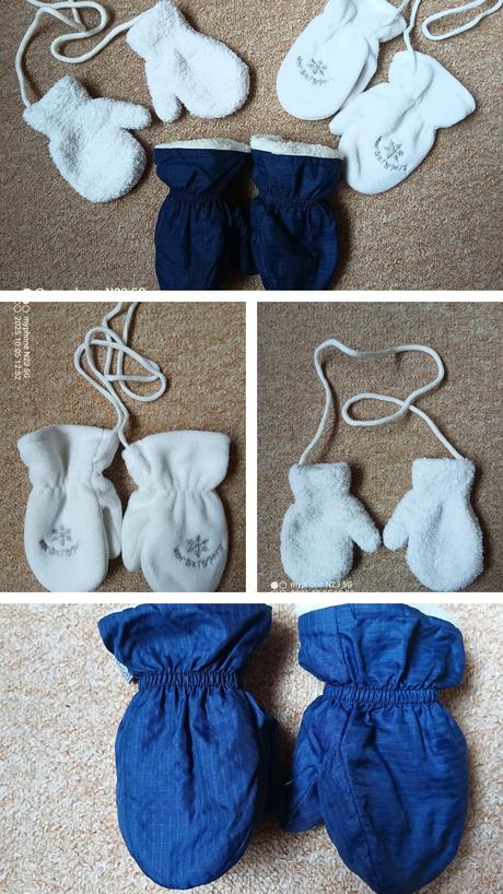 Rukavice miminko sada 3 párů,